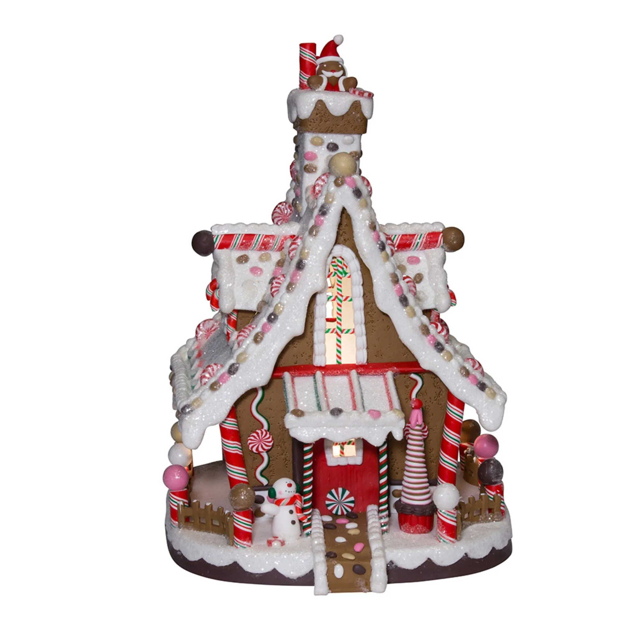 12" Lighted Christmas Gingerbread House