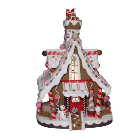 12" Lighted Christmas Gingerbread House