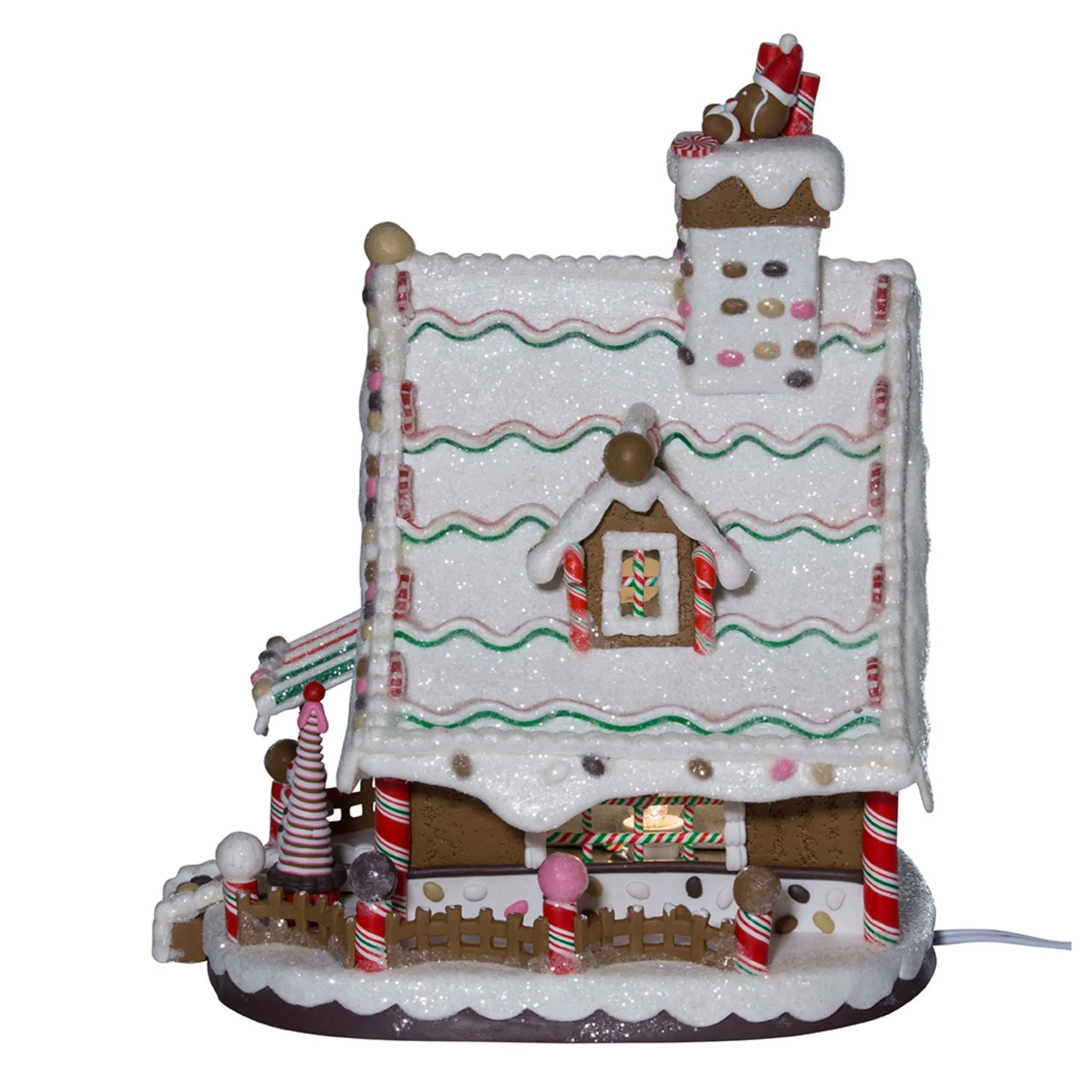 12" Lighted Christmas Gingerbread House