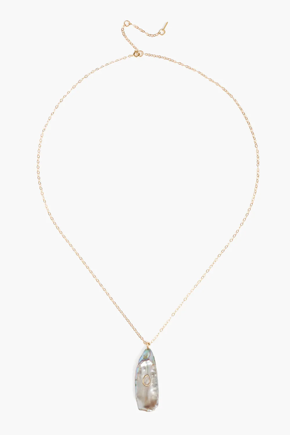 14k Green Biwa Pearl Oasis Necklace