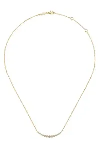 14K Yellow Gold Diamond Necklace