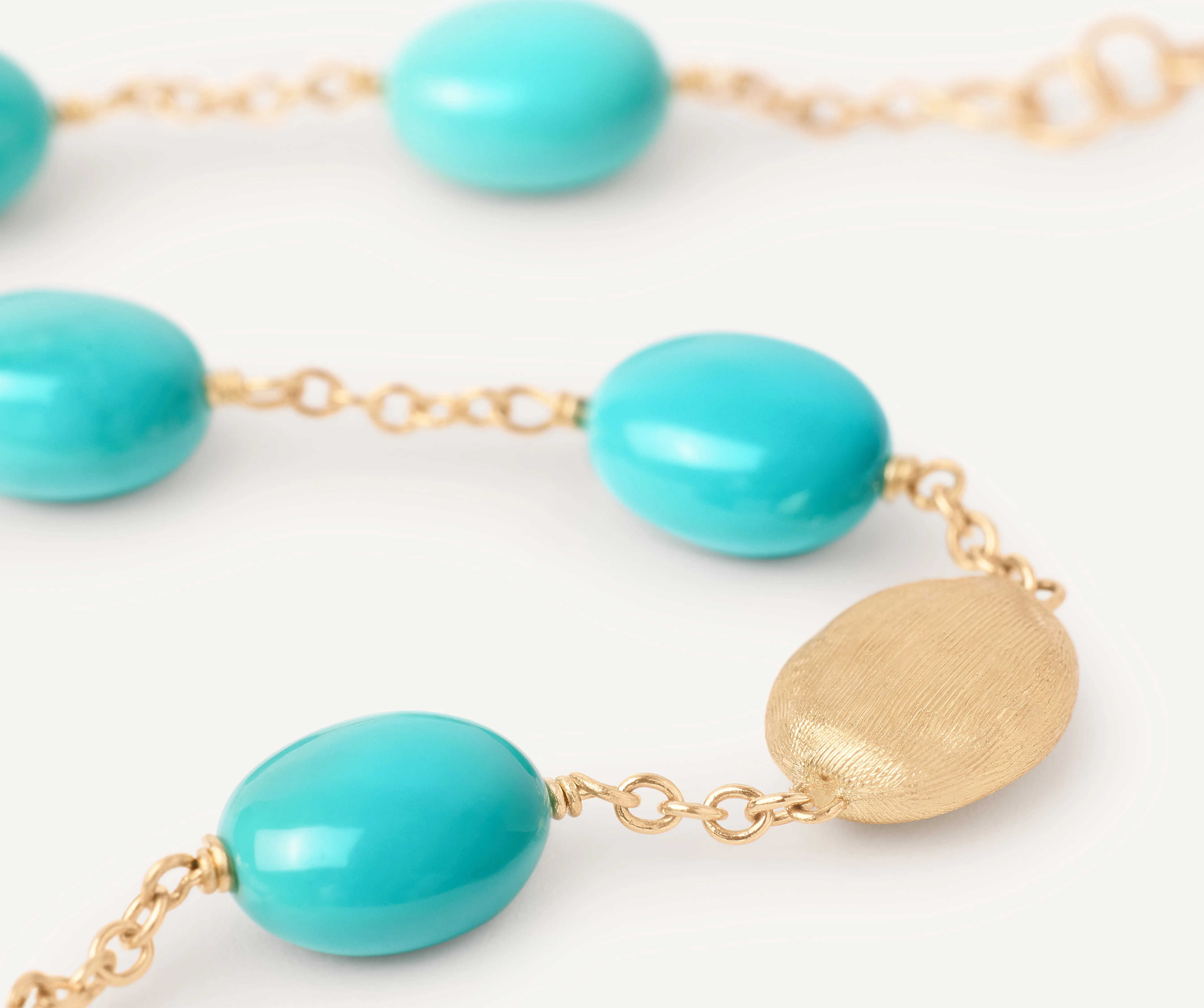 18K YELLOW GOLD TURQUISE BRACELET FROM THE SIVIGILA COLOR COLLECTION