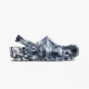 206867-103 CLASSIC MARBLED Unisex Clogs White/Black