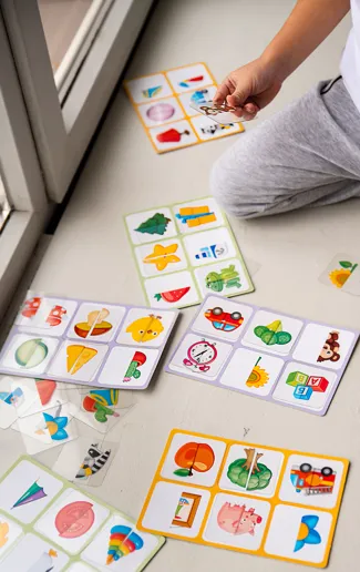 36pcs Lotto Match & Learn Game - Transparent Plastic Cards - Find the Pair for Each Object