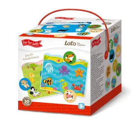 3D Board Game for Toddlers 2-5 Years - LOTTO Earth Habitants - Creative Match & Learn Puzzle Set (30pcs)