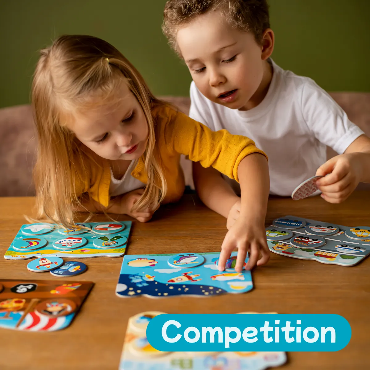 3D Board Game for Toddlers 2-5 Years - LOTTO Earth Habitants - Creative Match & Learn Puzzle Set (30pcs)