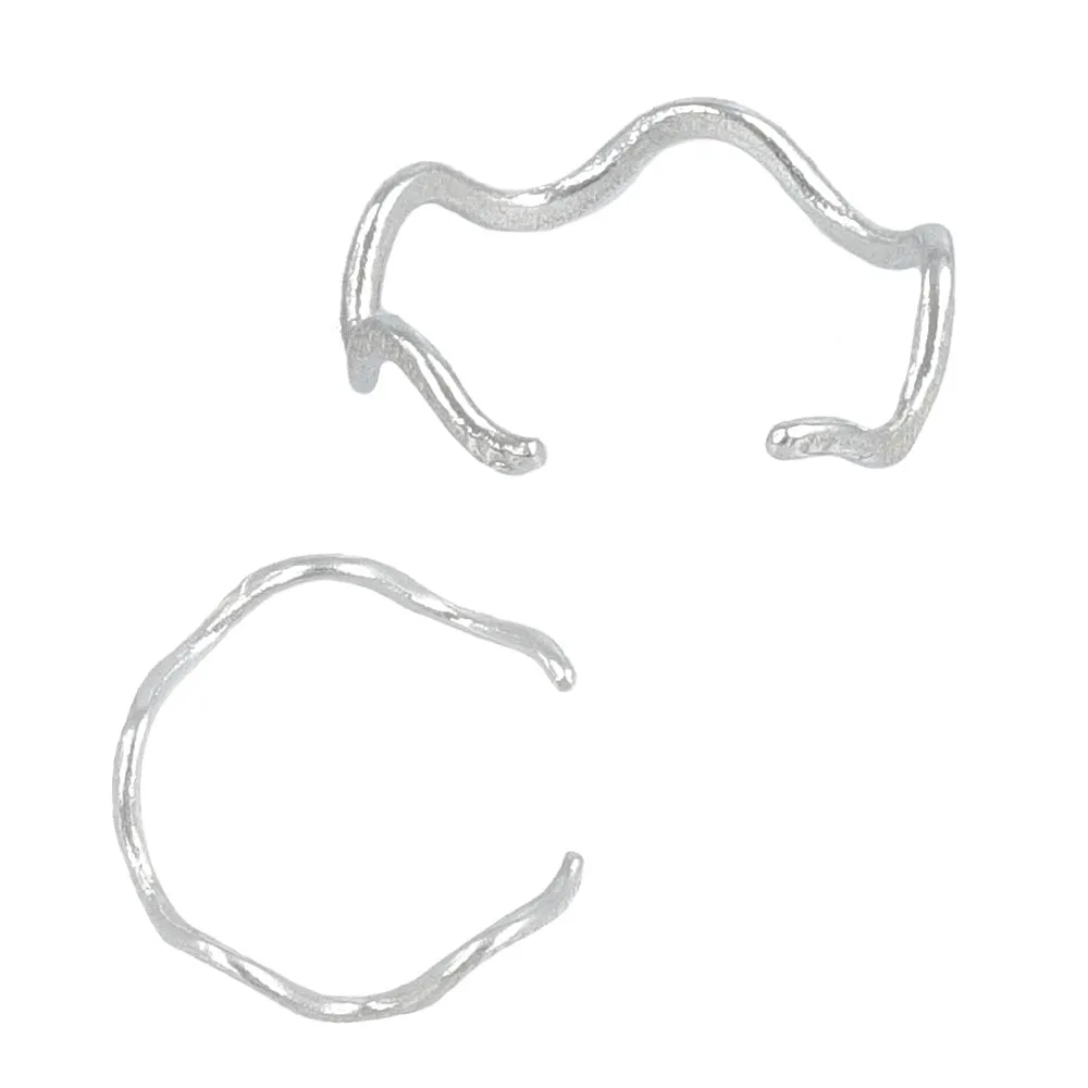 925 Silver Wave Ear Cuff