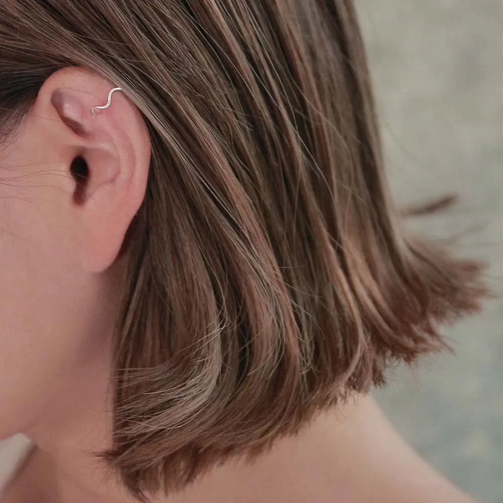 925 Silver Wave Ear Cuff