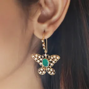 92.5 Silver Zircon Green Titli