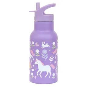A Little Lovely Company Stainless Steel Drink Bottle: Unicorn Dreams