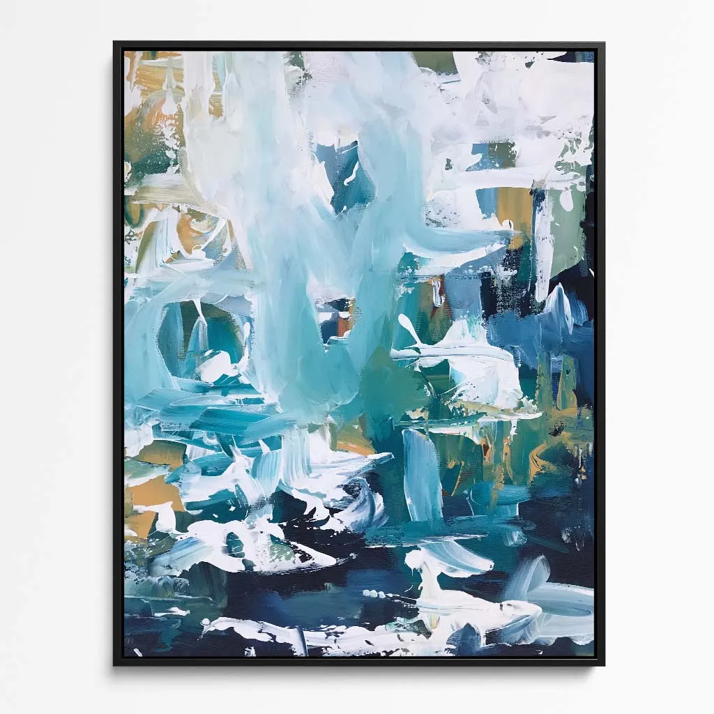 Abstract 102 Framed Canvas