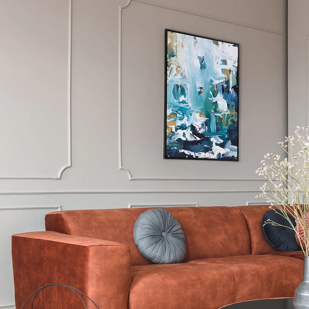 Abstract 102 Framed Canvas