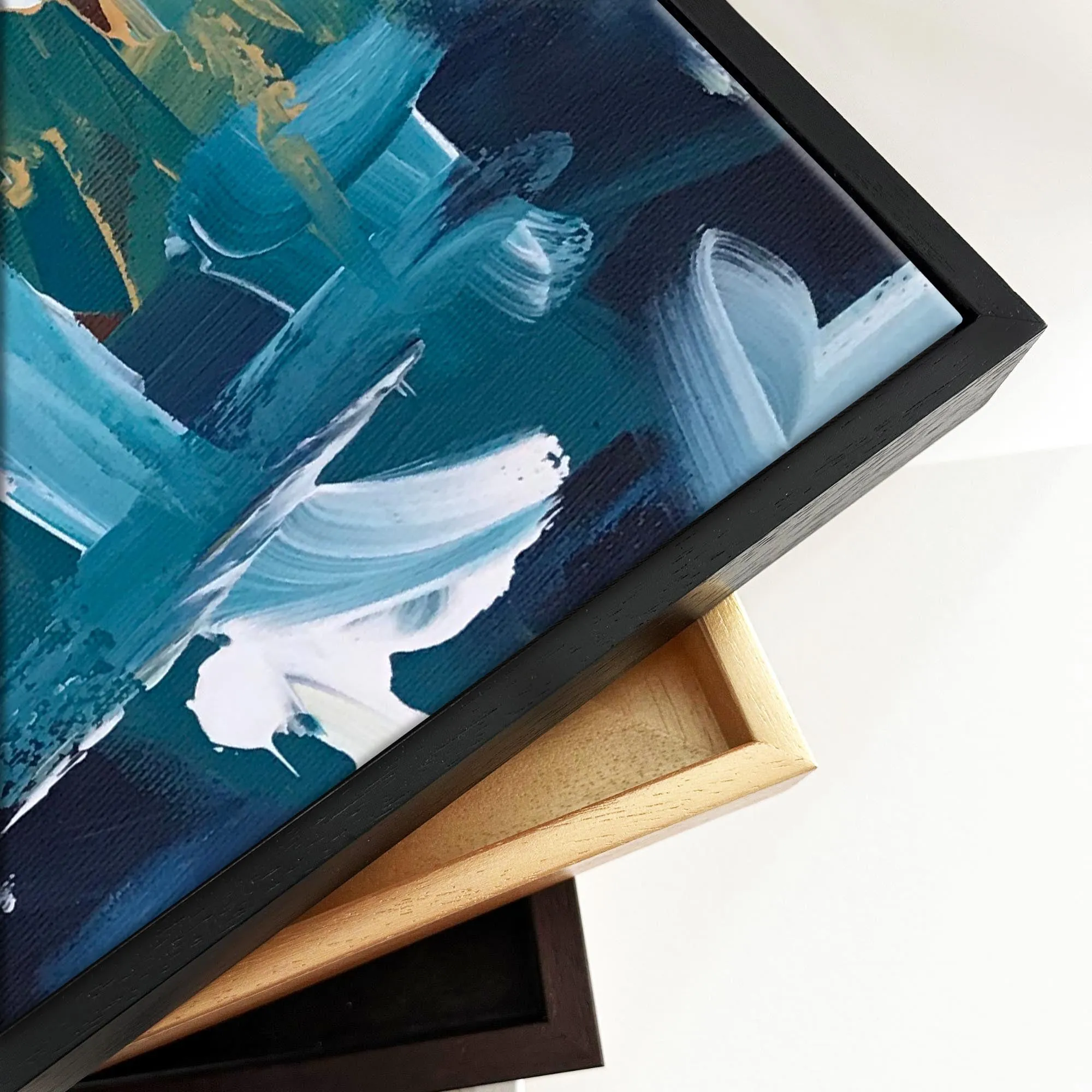 Abstract 102 Framed Canvas