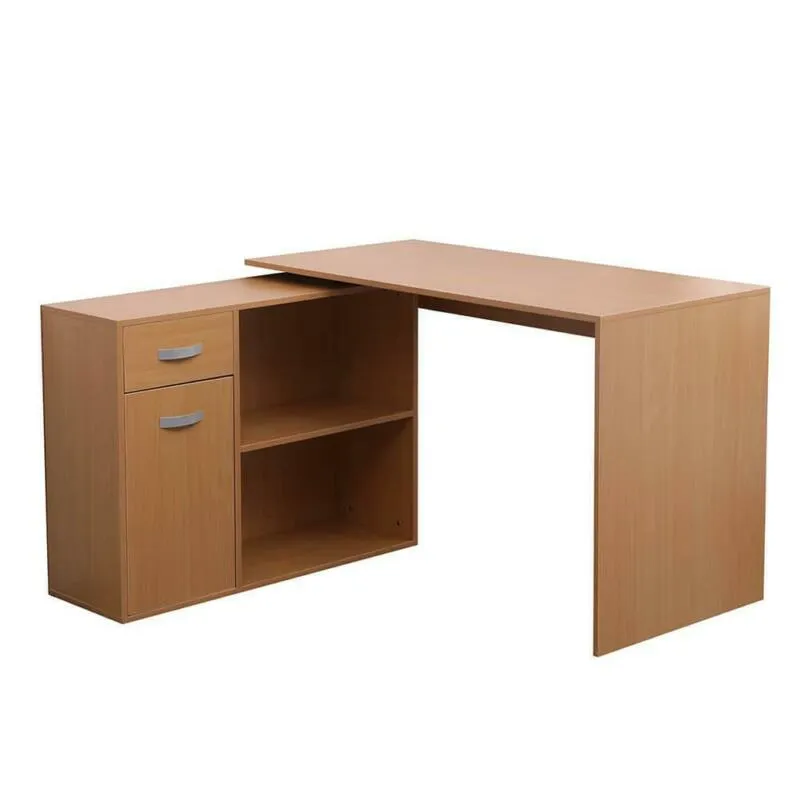 Adjustable Office Desk in Brown