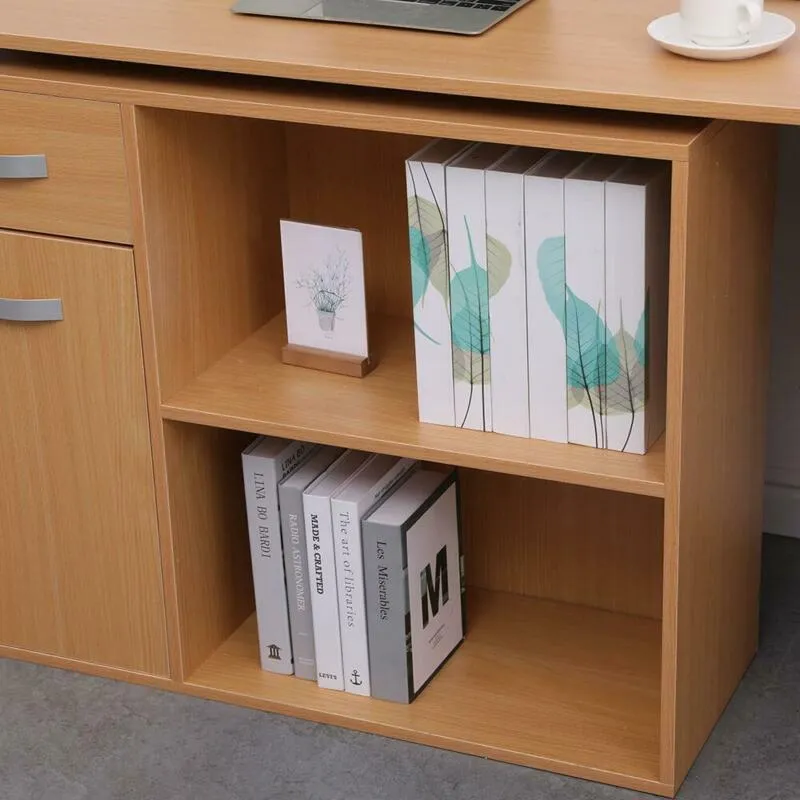Adjustable Office Desk in Brown