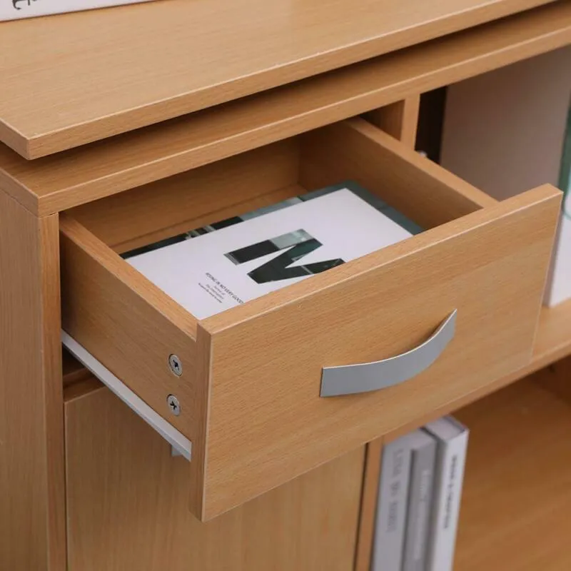 Adjustable Office Desk in Brown
