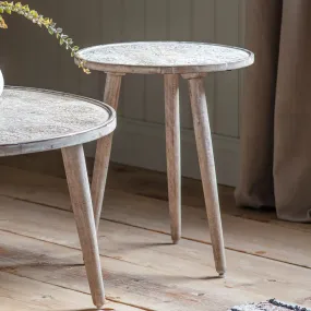 Alcester Side Table Natural White