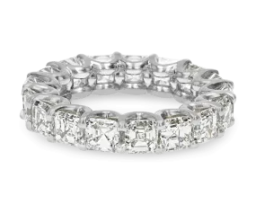 Asscher-Cut Diamond Eternity Band, 6.81 Carats