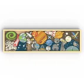 Astronaut in Space A to Z Wood Puzzle & Playset