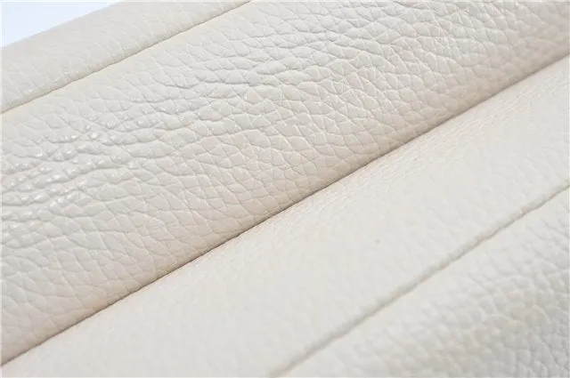 Auth COACH 2Way Shoulder Cross Body Clutch Bag Purse Leather F38273 White 0262E