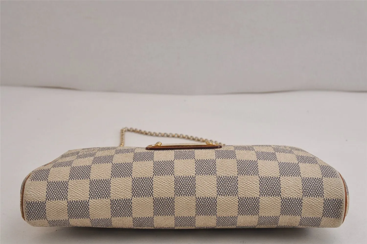 Auth Louis Vuitton Damier Azur Eva N55214 2Way Shoulder Accessories Pouch 0135K
