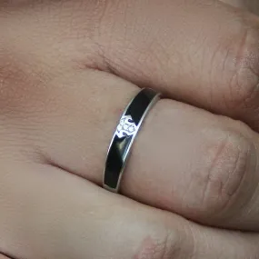 Black Silver Ring