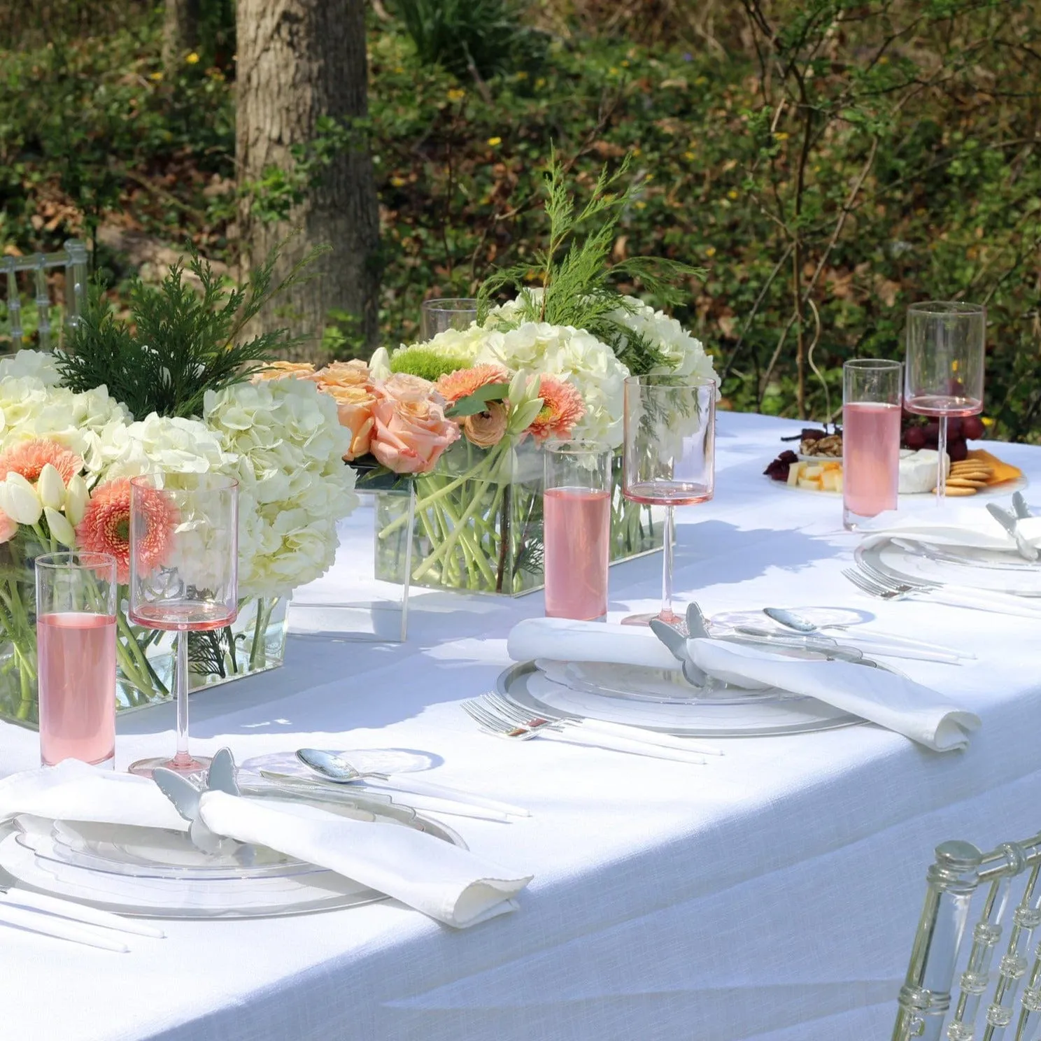 Blush & Silver Spring Tablescape
