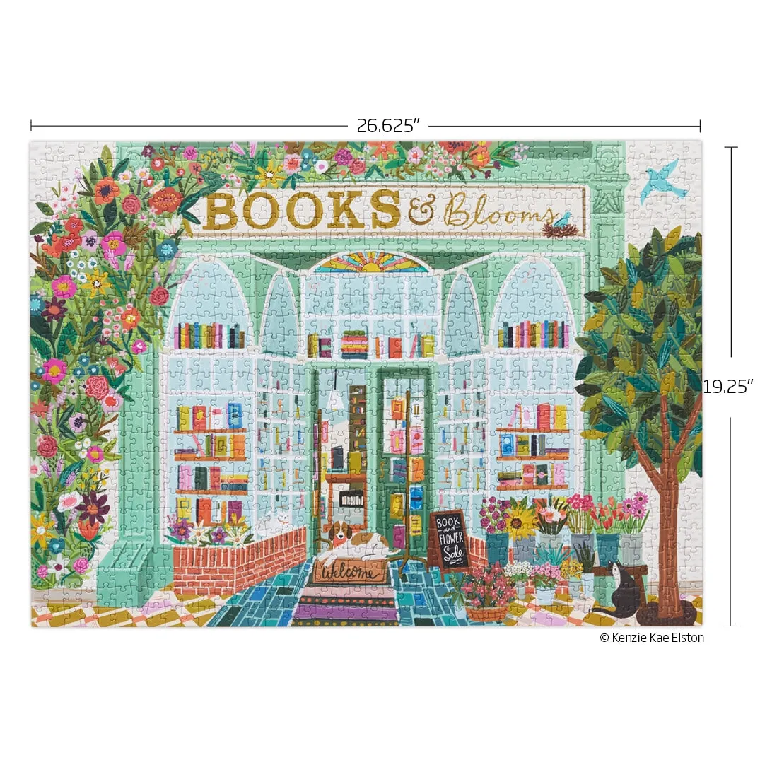 Books & Blooms - 1000 Pieces Jigsaw Puzzle