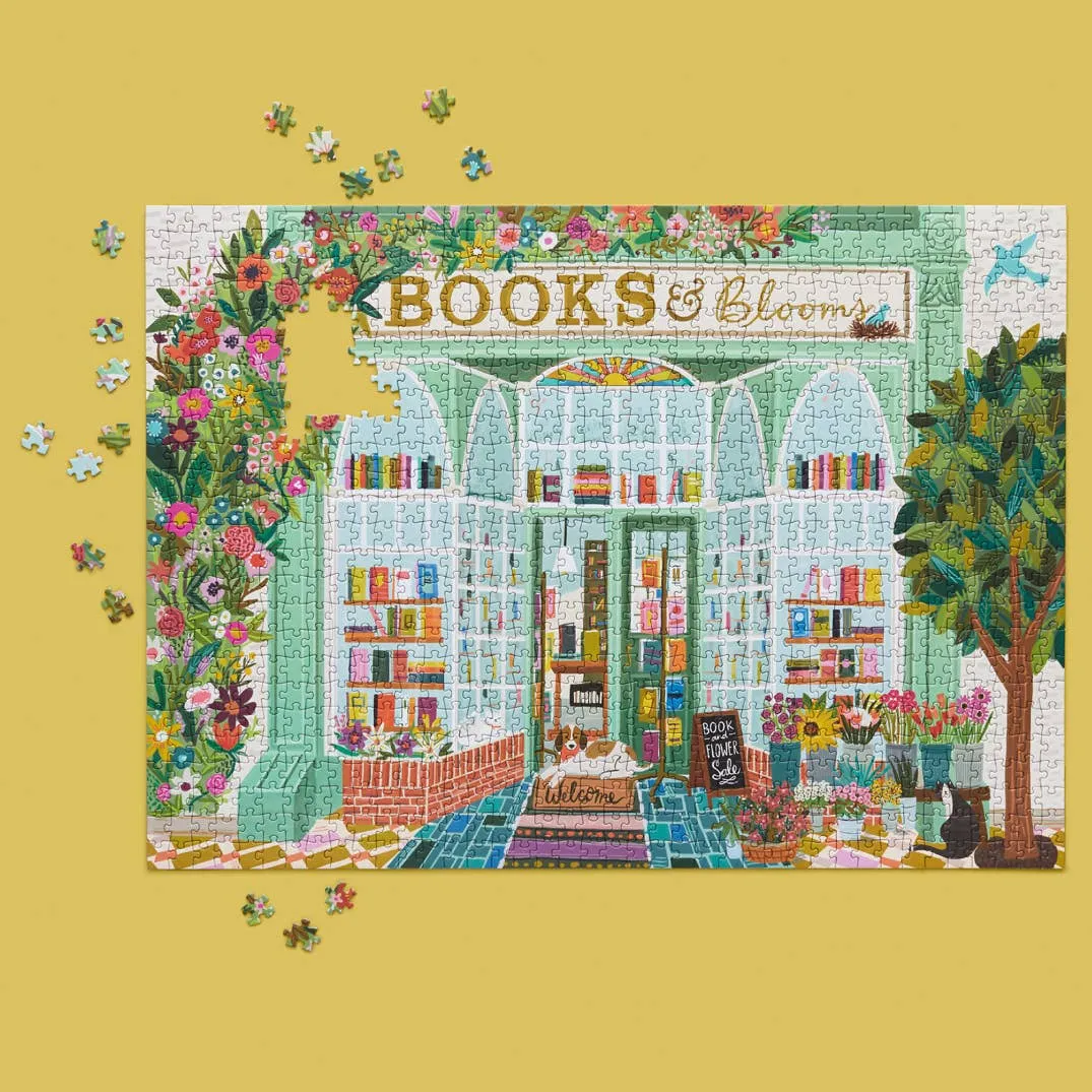 Books & Blooms - 1000 Pieces Jigsaw Puzzle