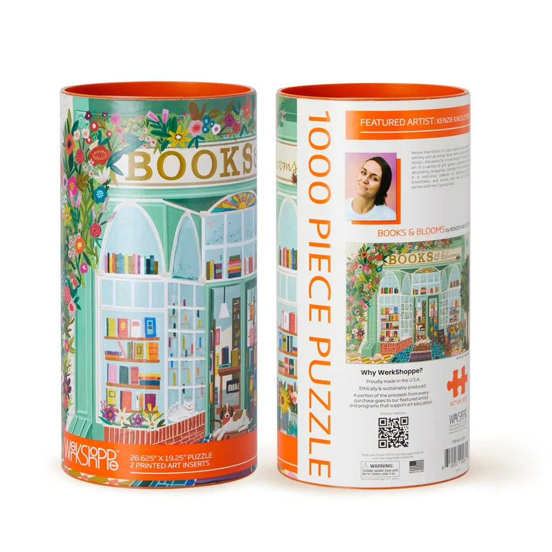 Books & Blooms - 1000 Pieces Jigsaw Puzzle