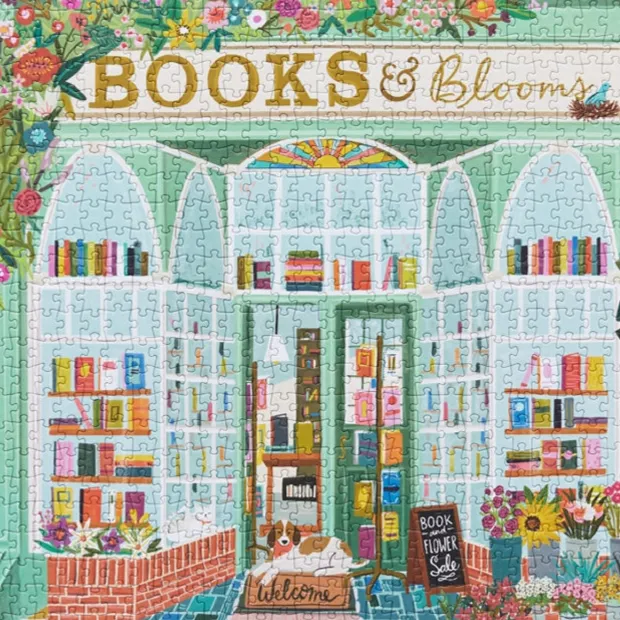 Books & Blooms - 1000 Pieces Jigsaw Puzzle