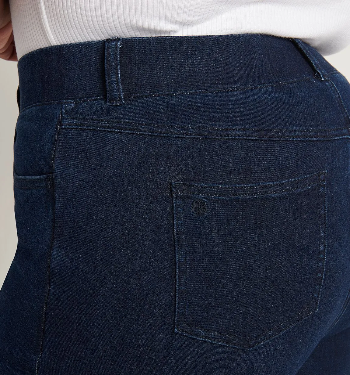 Boot-Cut | 4-Pocket Betabrand Yoga Denim (Dark Indigo)