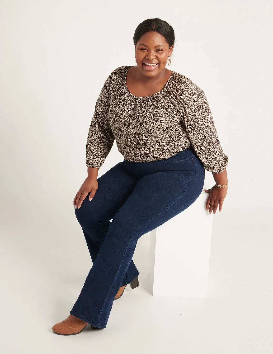 Boot-Cut | 4-Pocket Betabrand Yoga Denim (Dark Indigo)