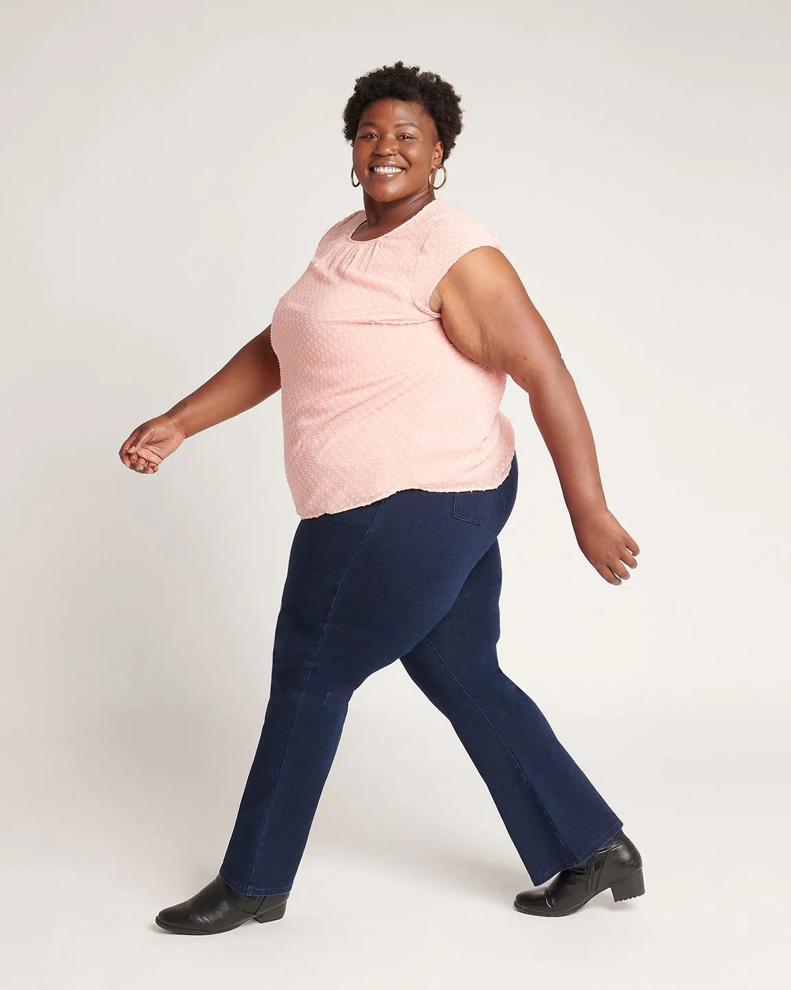 Boot-Cut | 4-Pocket Betabrand Yoga Denim (Dark Indigo)