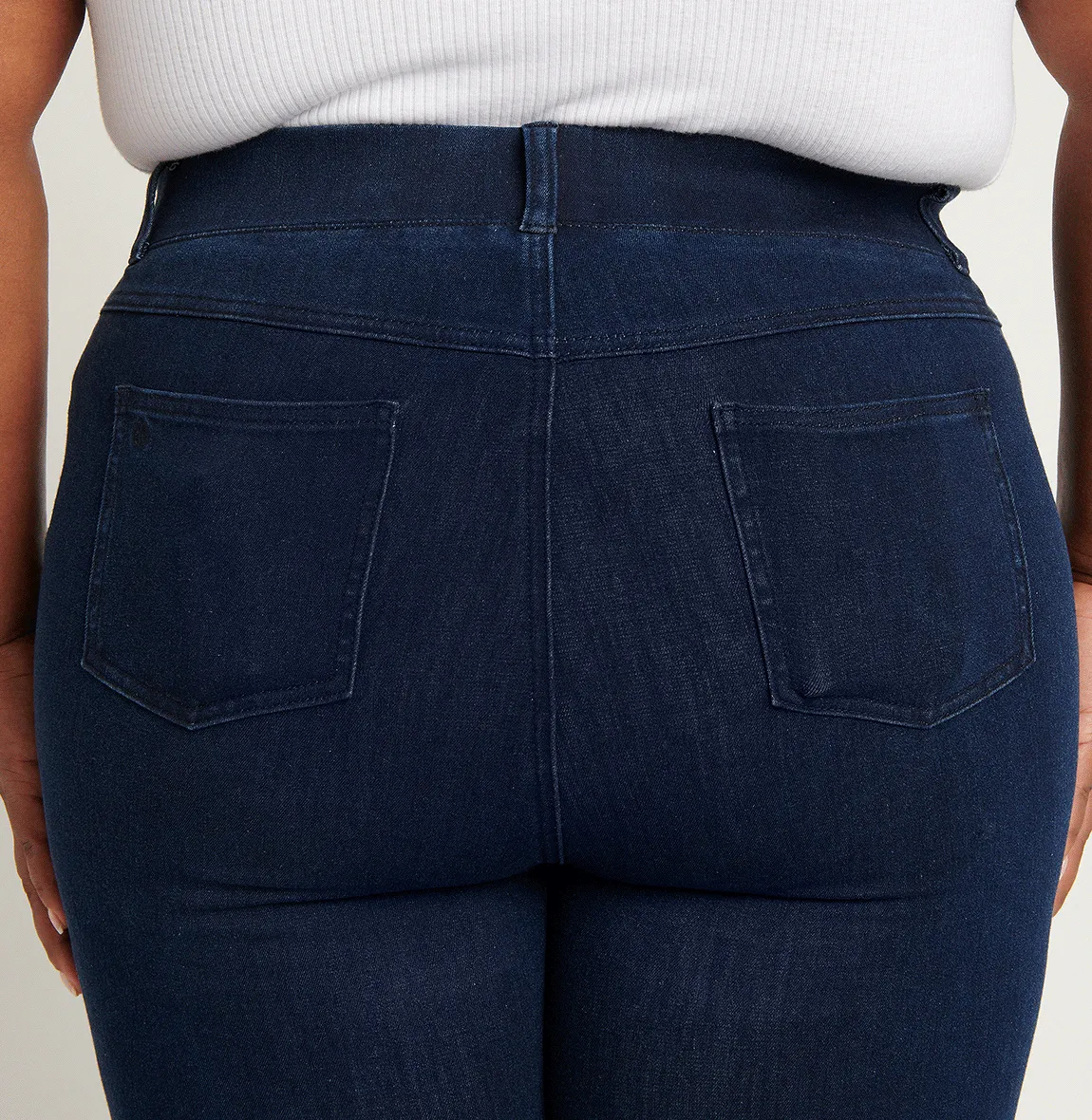 Boot-Cut | 4-Pocket Betabrand Yoga Denim (Dark Indigo)