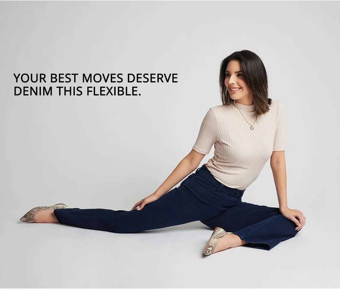 Boot-Cut | 4-Pocket Betabrand Yoga Denim (Dark Indigo)