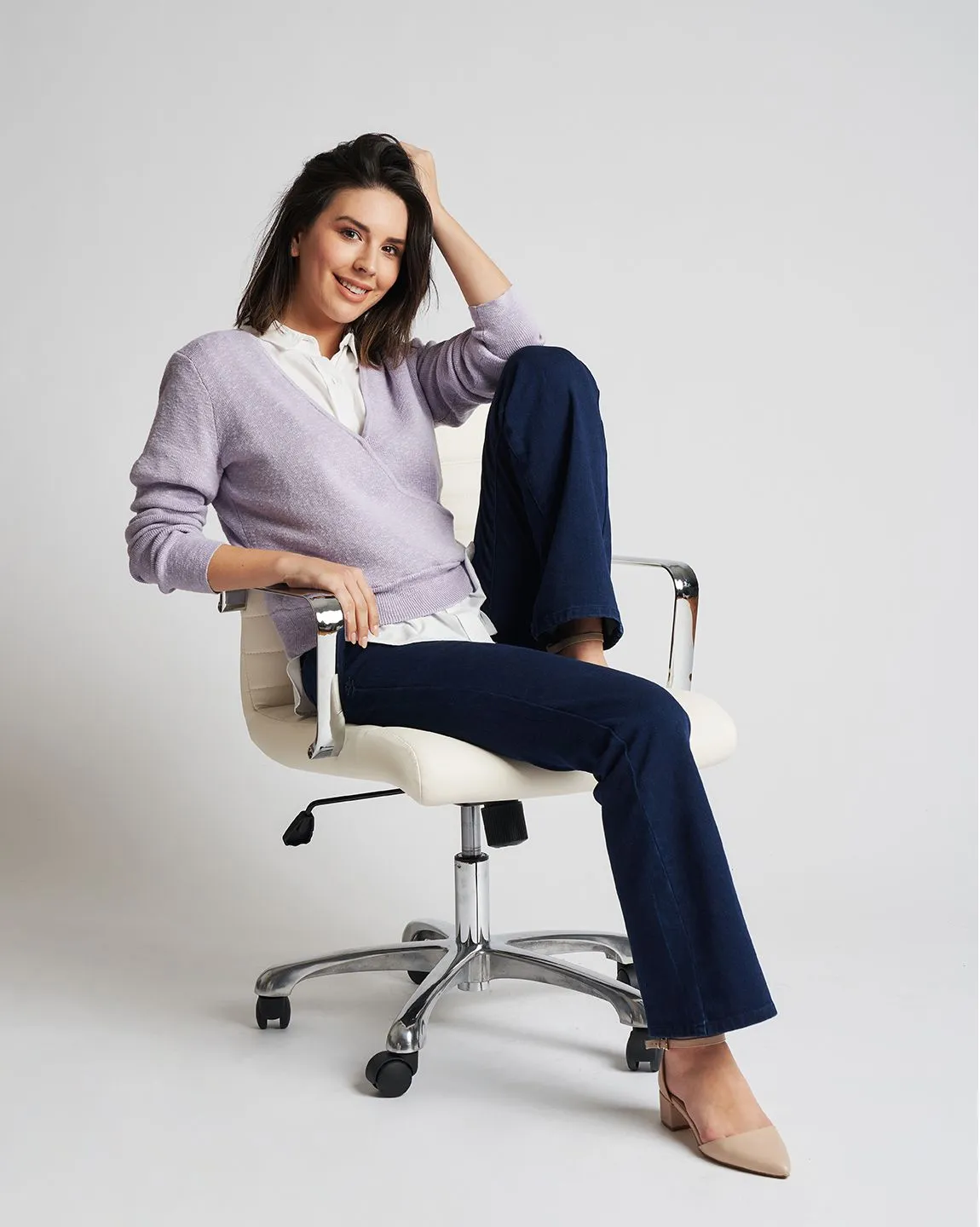 Boot-Cut | 4-Pocket Betabrand Yoga Denim (Dark Indigo)