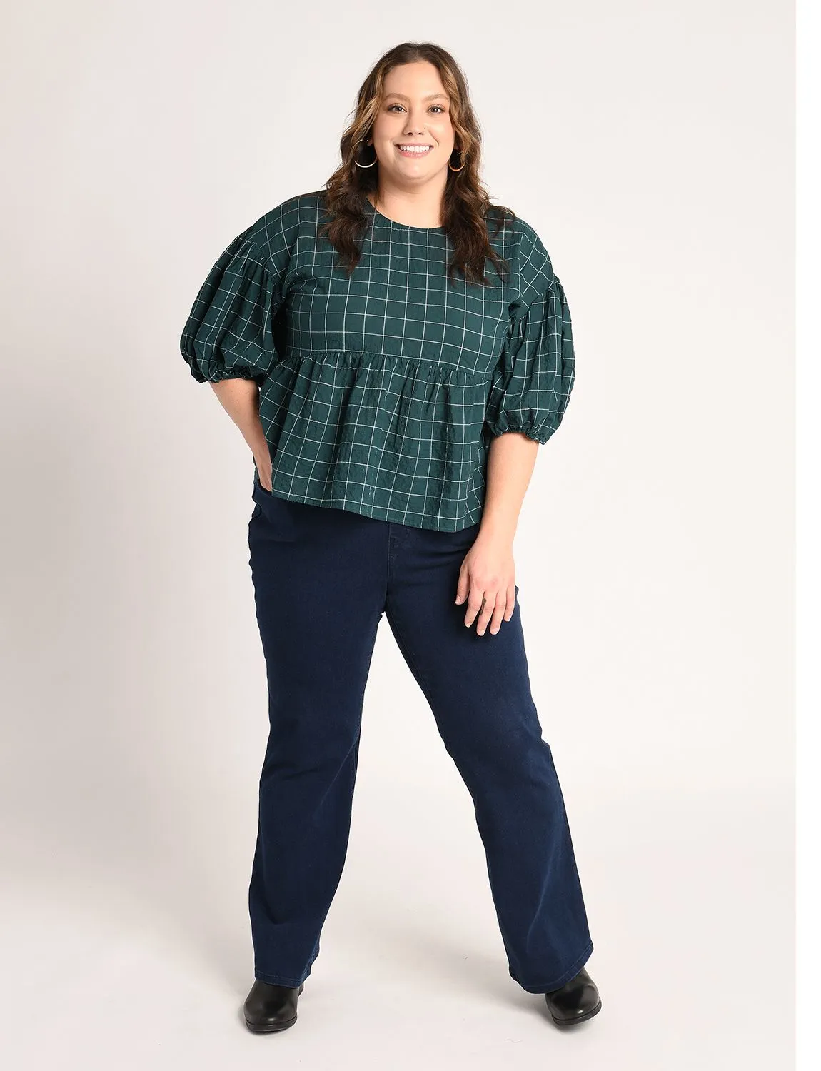 Boot-Cut | 4-Pocket Betabrand Yoga Denim (Dark Indigo)