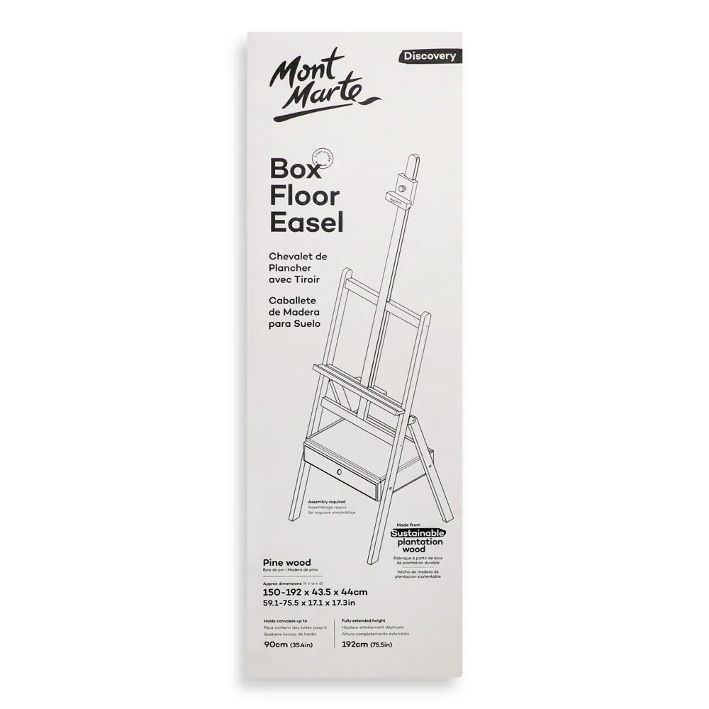 Box Floor Easel Discovery - Pine Wood