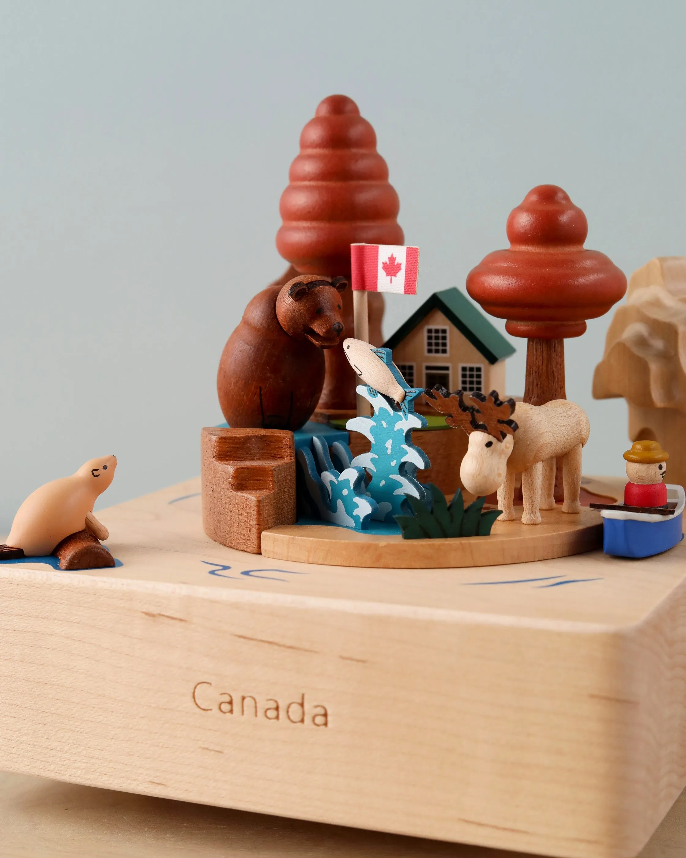 Canada Wooden Music Box