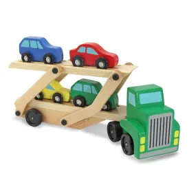 Car Transporter Wooden Toy Truck and Cars Set Melissa & Doug