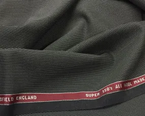 Charcoal Grey With Silver Pin Stripe