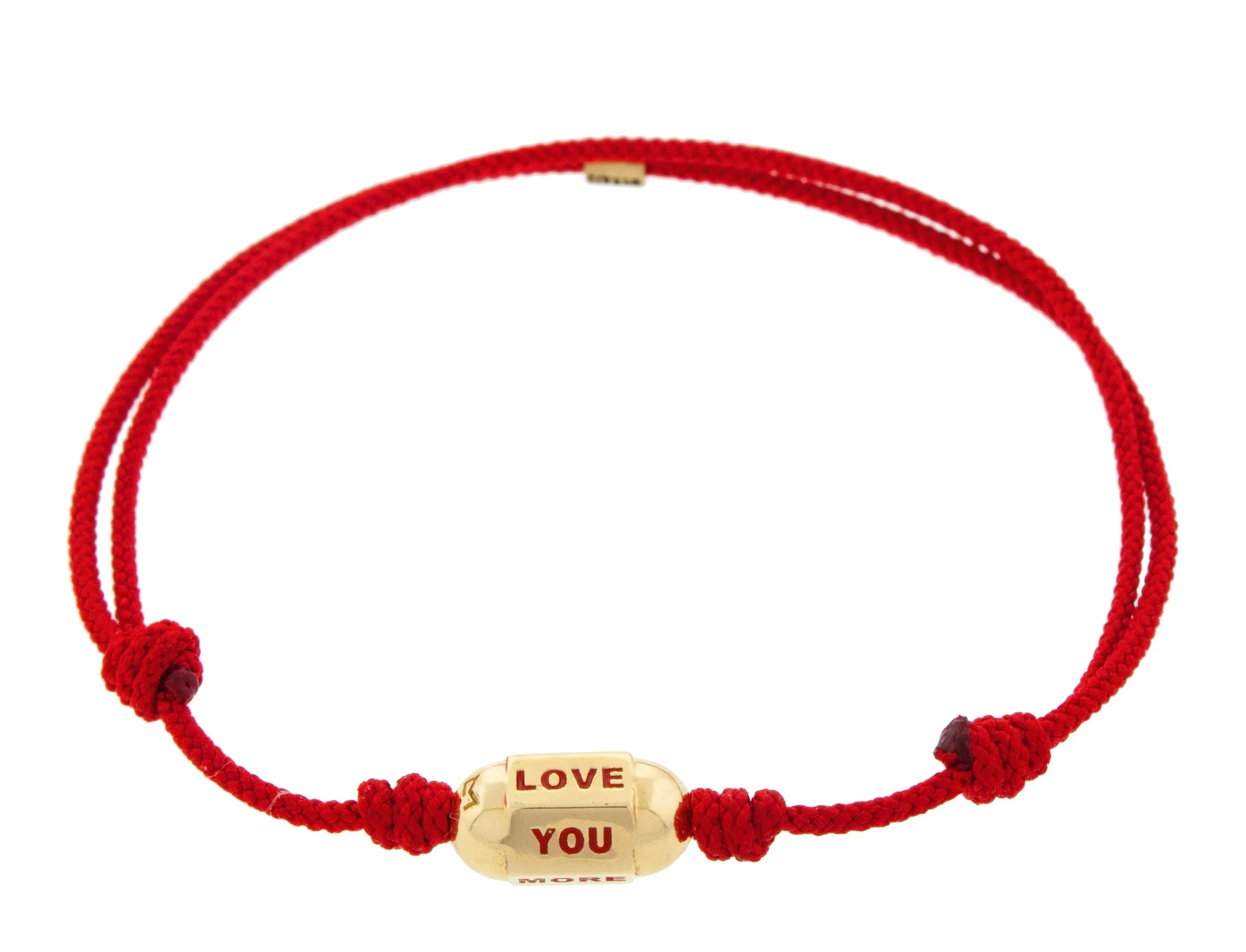 Custom Gold Hexagon Bolt on Cord Bracelet