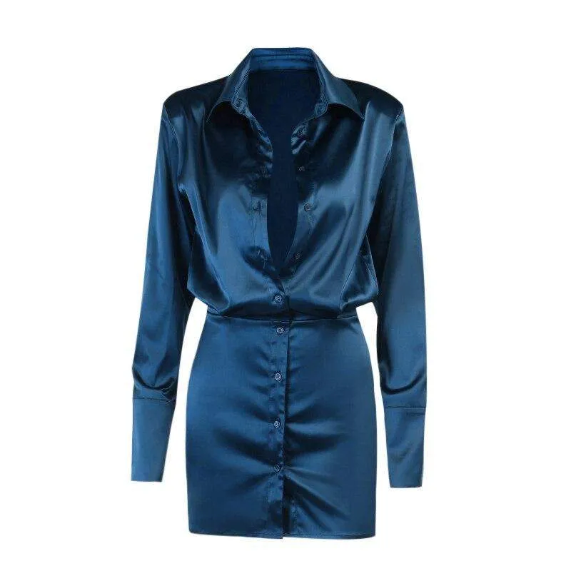 Delphine Blue Mini Dress