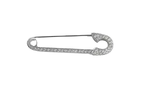 Diamond Pave Safety Pin