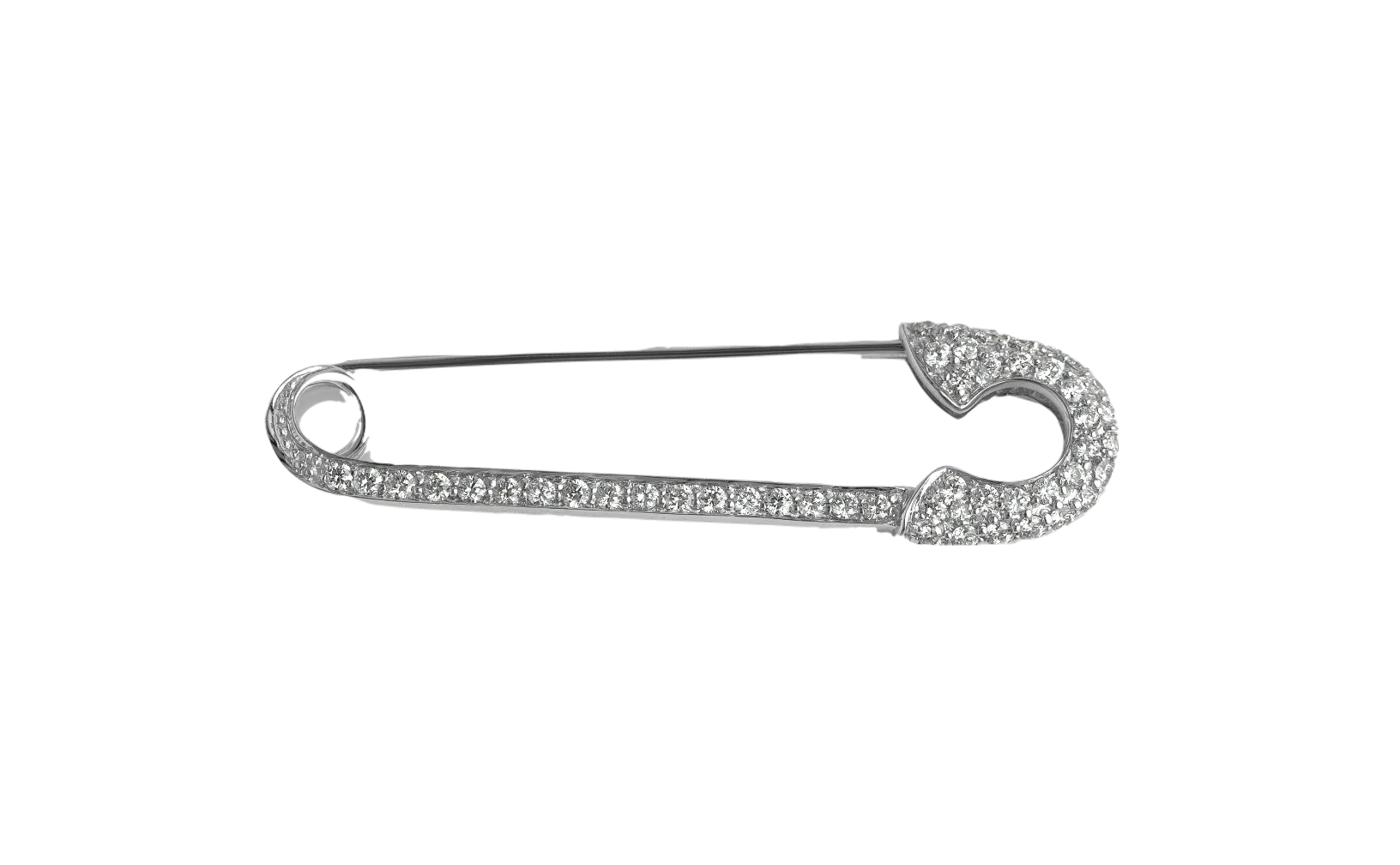 Diamond Pave Safety Pin