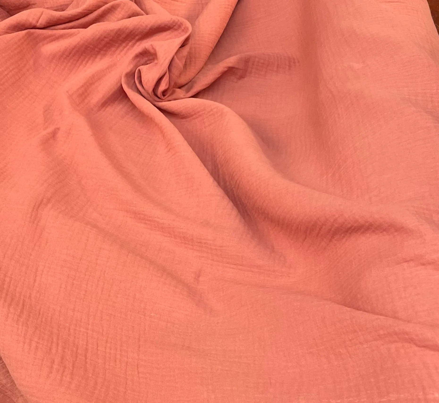 Double Gauze - 100% Cotton - Salmon Pink