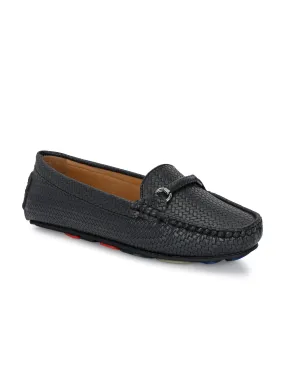 El PASO Textured Round Toe Lightweight Loafers For Women