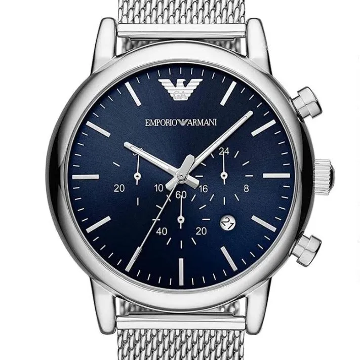 Emporio Armani Analog Blue Dial Men's Watch | AR80038