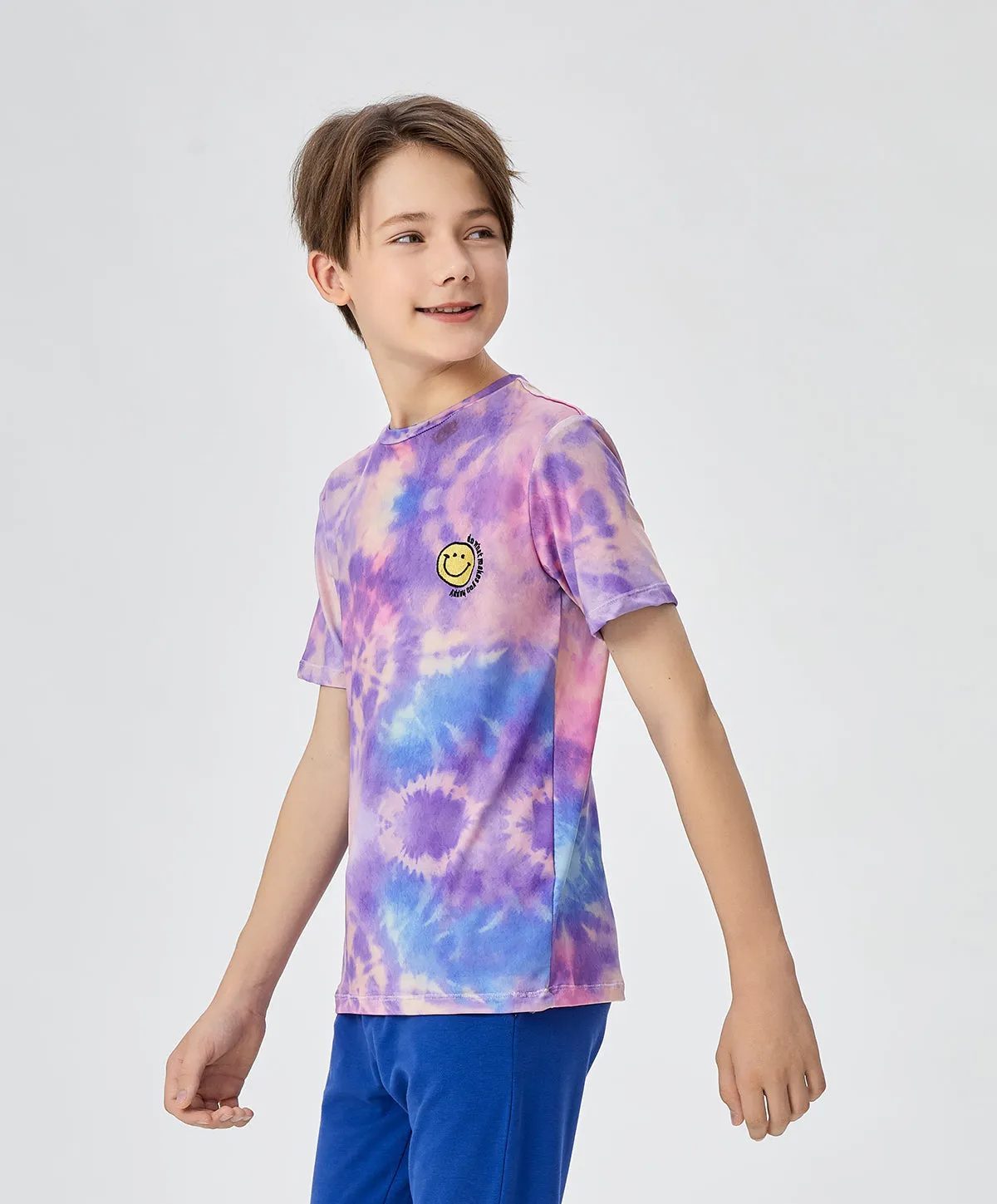 Energized Junior Artletes Dropped Shoulder Tee with Smiley Face
